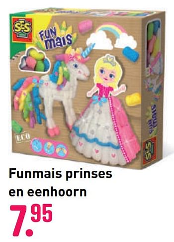 Aanbiedingen Funmais prinses en eenhoorn - SES - Geldig van 04/10/2020 tot 06/12/2020 bij Multi Bazar