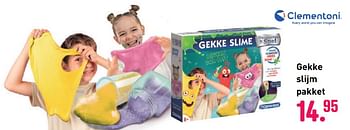 Aanbiedingen Gekke slijm pakket - Clementoni - Geldig van 04/10/2020 tot 06/12/2020 bij Multi Bazar