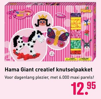 Aanbiedingen Hama giant creatief knutselpakket - Hama - Geldig van 04/10/2020 tot 06/12/2020 bij Multi Bazar