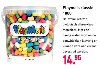 Aanbiedingen Playmais classic 1000 - PlayMais - Geldig van 04/10/2020 tot 06/12/2020 bij Multi Bazar