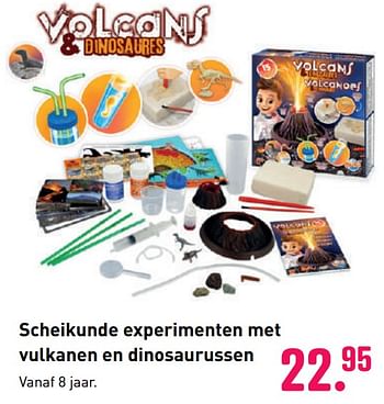 Aanbiedingen Scheikunde experimenten met vulkanen en dinosaurussen - Buki France - Geldig van 04/10/2020 tot 06/12/2020 bij Multi Bazar