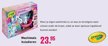 Aanbiedingen Washimals huisdieren - Crayola - Geldig van 04/10/2020 tot 06/12/2020 bij Multi Bazar