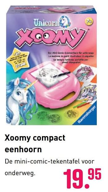 Aanbiedingen Xoomy compact eenhoorn - Ravensburger - Geldig van 04/10/2020 tot 06/12/2020 bij Multi Bazar