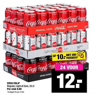 Aanbiedingen Coca cola regular, light of zero - Coca Cola - Geldig van 05/10/2020 tot 18/10/2020 bij Big Bazar