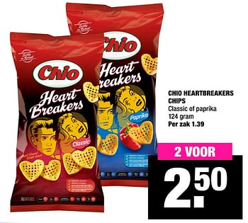 Aanbiedingen Chio heartbreakers chips - Chio - Geldig van 05/10/2020 tot 18/10/2020 bij Big Bazar