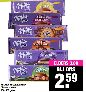Aanbiedingen Milka chocoladereep - Milka - Geldig van 05/10/2020 tot 18/10/2020 bij Big Bazar