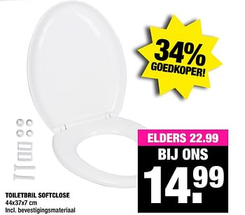 Aanbiedingen Toiletbril softclose - Huismerk - Big Bazar - Geldig van 05/10/2020 tot 18/10/2020 bij Big Bazar