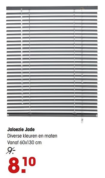 Aanbiedingen Jaloezie jade - Huismerk - Kwantum - Geldig van 15/10/2020 tot 22/10/2020 bij Kwantum
