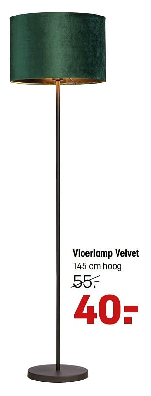 Aanbiedingen Vloerlamp velvet - Huismerk - Kwantum - Geldig van 12/10/2020 tot 14/10/2020 bij Kwantum