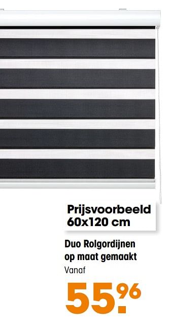 Aanbiedingen Duo rolgordijnen op maat gemaakt - Huismerk - Kwantum - Geldig van 12/10/2020 tot 14/10/2020 bij Kwantum