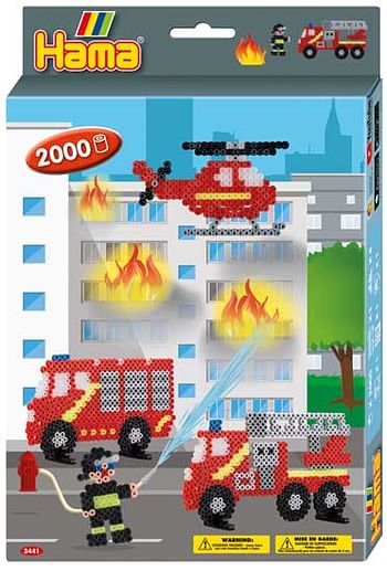 Aanbiedingen Hama Starterset Brandweer 2000 kralen - Hama - Geldig van 10/10/2020 tot 01/11/2020 bij ToyChamp