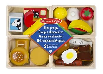 Aanbiedingen Melissa & Doug Houten Kratjes met divers eten - Melissa &amp; Doug - Geldig van 10/10/2020 tot 01/11/2020 bij ToyChamp