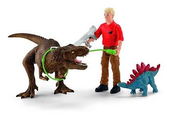 Aanbiedingen Schleich Dinosaurs 41465 Tyrannosaurus Rex aanval - Schleich - Geldig van 10/10/2020 tot 01/11/2020 bij ToyChamp