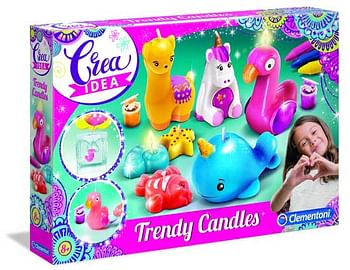 Aanbiedingen Crea Idea Trendy Candles - Clementoni - Geldig van 10/10/2020 tot 01/11/2020 bij ToyChamp