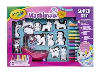 Aanbiedingen Washimals Deluxe Play Set - Crayola - Geldig van 10/10/2020 tot 01/11/2020 bij ToyChamp