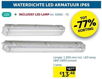 Aanbiedingen Waterdichte led armatuur ip65 1 lamp - Geldig van 20/10/2020 tot 16/11/2020 bij Zelfbouwmarkt