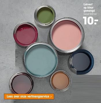 Aanbiedingen Lakverf op kleur gemengd - Huismerk - Kwantum - Geldig van 14/10/2020 tot 08/11/2020 bij Kwantum
