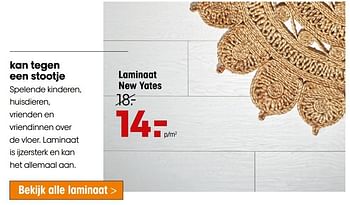 Aanbiedingen Laminaat new yates - Huismerk - Kwantum - Geldig van 14/10/2020 tot 08/11/2020 bij Kwantum