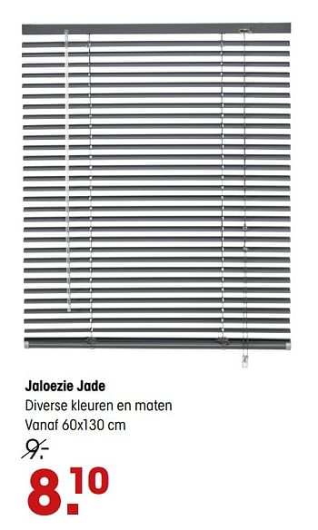 Aanbiedingen Jaloezie jade - Huismerk - Kwantum - Geldig van 19/10/2020 tot 22/10/2020 bij Kwantum
