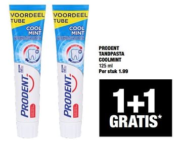 Aanbiedingen Prodent tandpasta coolmint - Prodent - Geldig van 19/10/2020 tot 01/11/2020 bij Big Bazar