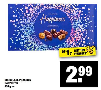 Aanbiedingen Chocolade pralines happiness - Huismerk - Big Bazar - Geldig van 19/10/2020 tot 01/11/2020 bij Big Bazar