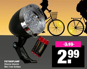 Aanbiedingen Fietskoplamp - Huismerk - Big Bazar - Geldig van 19/10/2020 tot 01/11/2020 bij Big Bazar
