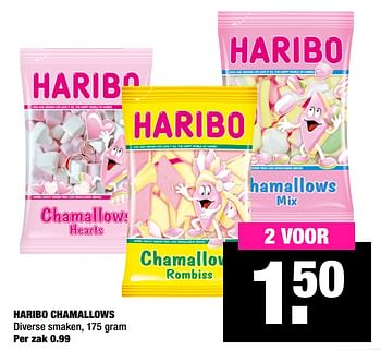 Aanbiedingen Haribo chamallows - Haribo - Geldig van 19/10/2020 tot 01/11/2020 bij Big Bazar