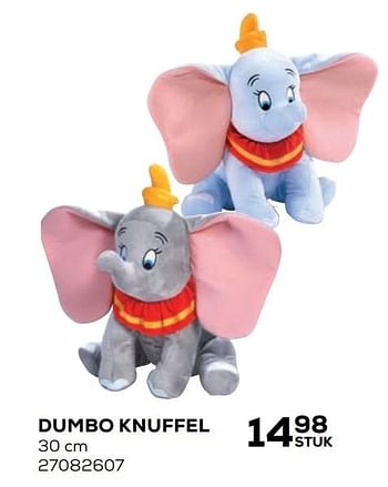 Aanbiedingen Dumbo knuffel - Disney - Geldig van 21/10/2020 tot 08/12/2020 bij Supra Bazar