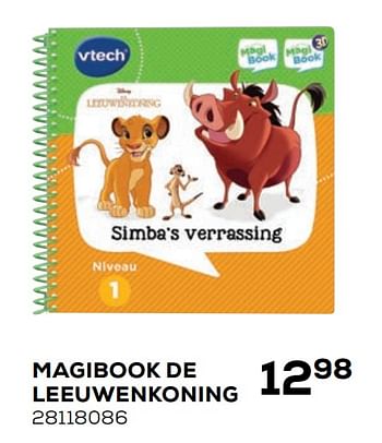 Aanbiedingen Magibook de leeuwenkoning - Vtech - Geldig van 21/10/2020 tot 08/12/2020 bij Supra Bazar