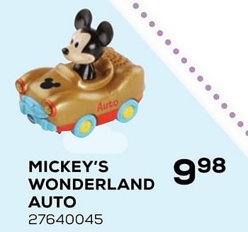 Aanbiedingen Mickey`s wonderland auto - Vtech - Geldig van 21/10/2020 tot 08/12/2020 bij Supra Bazar
