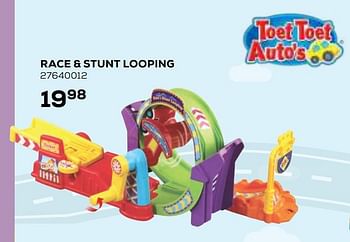 Aanbiedingen Race + stunt looping - Vtech - Geldig van 21/10/2020 tot 08/12/2020 bij Supra Bazar