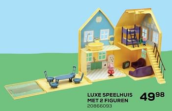 Aanbiedingen Luxe speelhuis met 2 figuren - Peppa  Pig - Geldig van 21/10/2020 tot 08/12/2020 bij Supra Bazar