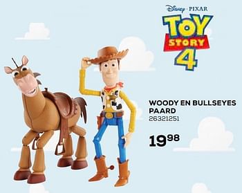 Aanbiedingen Woody en bullseyes paard - Disney - Geldig van 21/10/2020 tot 08/12/2020 bij Supra Bazar