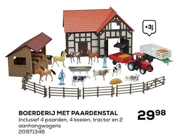 Aanbiedingen Boerderij met paardenstal - Huismerk - Supra Bazar - Geldig van 21/10/2020 tot 08/12/2020 bij Supra Bazar