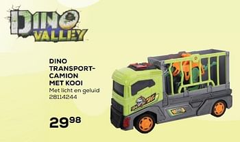 Aanbiedingen Dino transportcamion met kooi - Dino Valley - Geldig van 21/10/2020 tot 08/12/2020 bij Supra Bazar