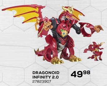 Aanbiedingen Dragonoid infinity 2.0 - Bakugan - Geldig van 21/10/2020 tot 08/12/2020 bij Supra Bazar