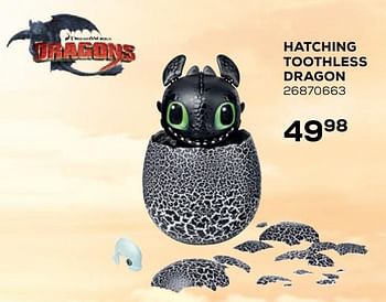 Aanbiedingen Hatching toothless dragon - Spin Master - Geldig van 21/10/2020 tot 08/12/2020 bij Supra Bazar