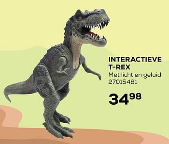 Aanbiedingen Interactieve t-rex - Jurassic World - Geldig van 21/10/2020 tot 08/12/2020 bij Supra Bazar