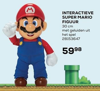 Aanbiedingen Interactieve super mario figuur - Super Mario - Geldig van 21/10/2020 tot 08/12/2020 bij Supra Bazar