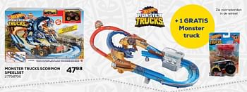 Aanbiedingen Monster trucks scorpion speelset - Mattel - Geldig van 21/10/2020 tot 08/12/2020 bij Supra Bazar