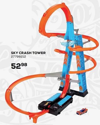 Aanbiedingen Sky crash tower - Hot Wheels - Geldig van 21/10/2020 tot 08/12/2020 bij Supra Bazar