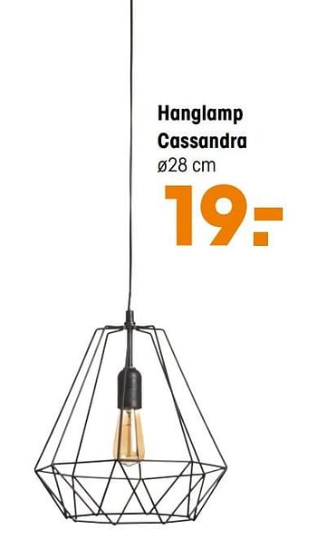 Aanbiedingen Hanglamp cassandra - Huismerk - Kwantum - Geldig van 26/10/2020 tot 08/11/2020 bij Kwantum