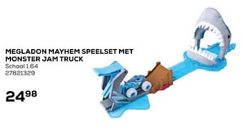 Aanbiedingen Megladon mayhem speelset met monster jam truck - Spin Master - Geldig van 21/10/2020 tot 08/12/2020 bij Supra Bazar