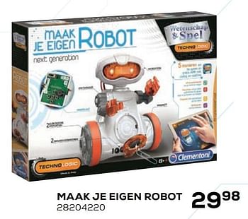 Aanbiedingen Maak je eigen robot - Clementoni - Geldig van 21/10/2020 tot 08/12/2020 bij Supra Bazar