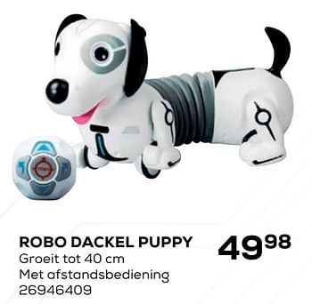 Aanbiedingen Robo dackel puppy - Silverlit - Geldig van 21/10/2020 tot 08/12/2020 bij Supra Bazar