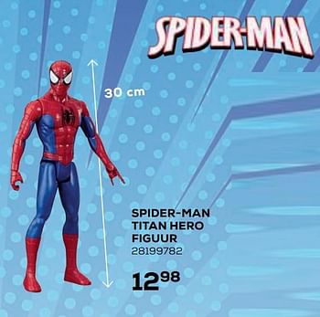 Aanbiedingen Spider-man titan hero figuur - Hasbro - Geldig van 21/10/2020 tot 08/12/2020 bij Supra Bazar