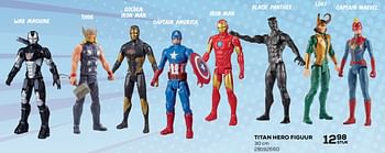 Aanbiedingen Titan hero figuur - Marvel - Geldig van 21/10/2020 tot 08/12/2020 bij Supra Bazar