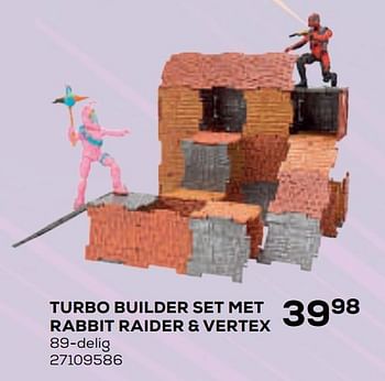 Aanbiedingen Turbo builder set met rabbit raider + vertex - Fortnite - Geldig van 21/10/2020 tot 08/12/2020 bij Supra Bazar