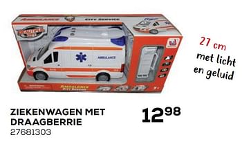 Aanbiedingen Ziekenwagen met draagberrie - Huismerk - Supra Bazar - Geldig van 21/10/2020 tot 08/12/2020 bij Supra Bazar