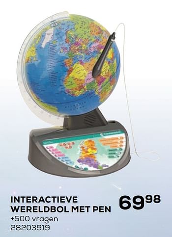 Aanbiedingen Interactieve wereldbol met pen - Clementoni - Geldig van 21/10/2020 tot 08/12/2020 bij Supra Bazar